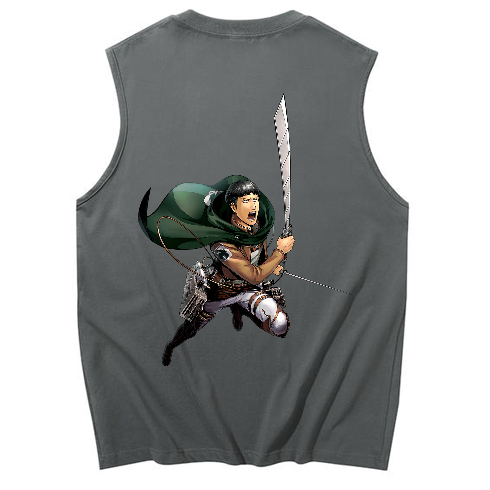 （画像用） 進撃の巨人 Attack on Titan コットン100％タンクトップ（背面プリント）